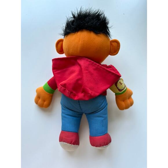 Sesame Street Ernie Plush Vtg Dress Me Up 1990 Playskool Zip Button EUC Doll - Picture 4 of 9